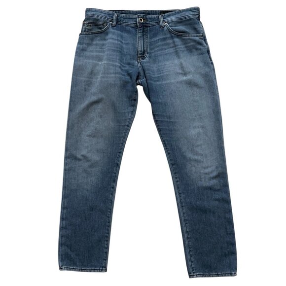 Armani Exchange Jeans Mens Size 34 J14 Skinny Fit Denim 5-Pockets Stretch Blue - Picture 1 of 7